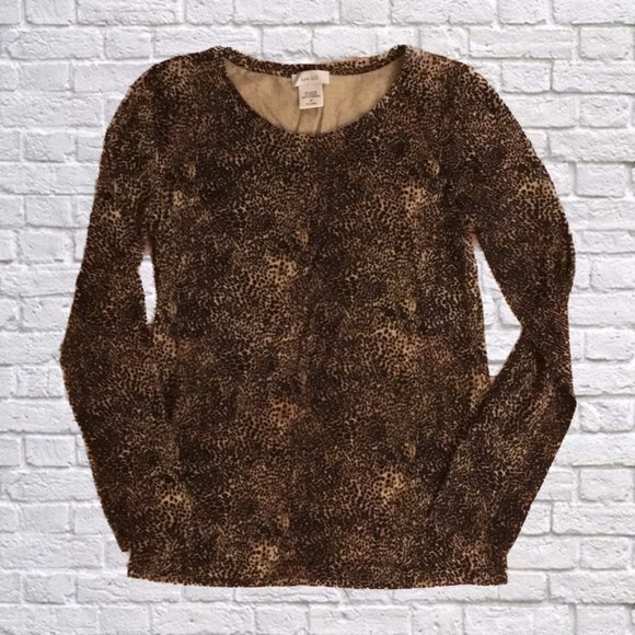 Kate Hill Tops - 🔵 2/$22❗️EUC 🐯KATE HILL Animal Print Crewneck Women’s M